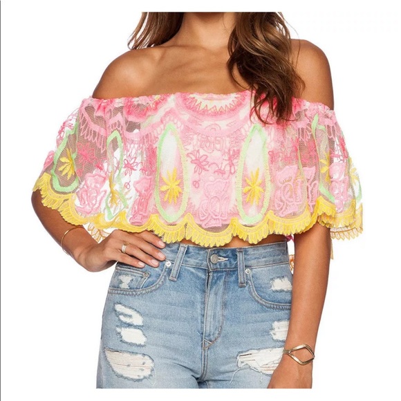 Jen’s Pirate Booty *Acid Pixie* crop top XS RARE - Picture 1 of 6